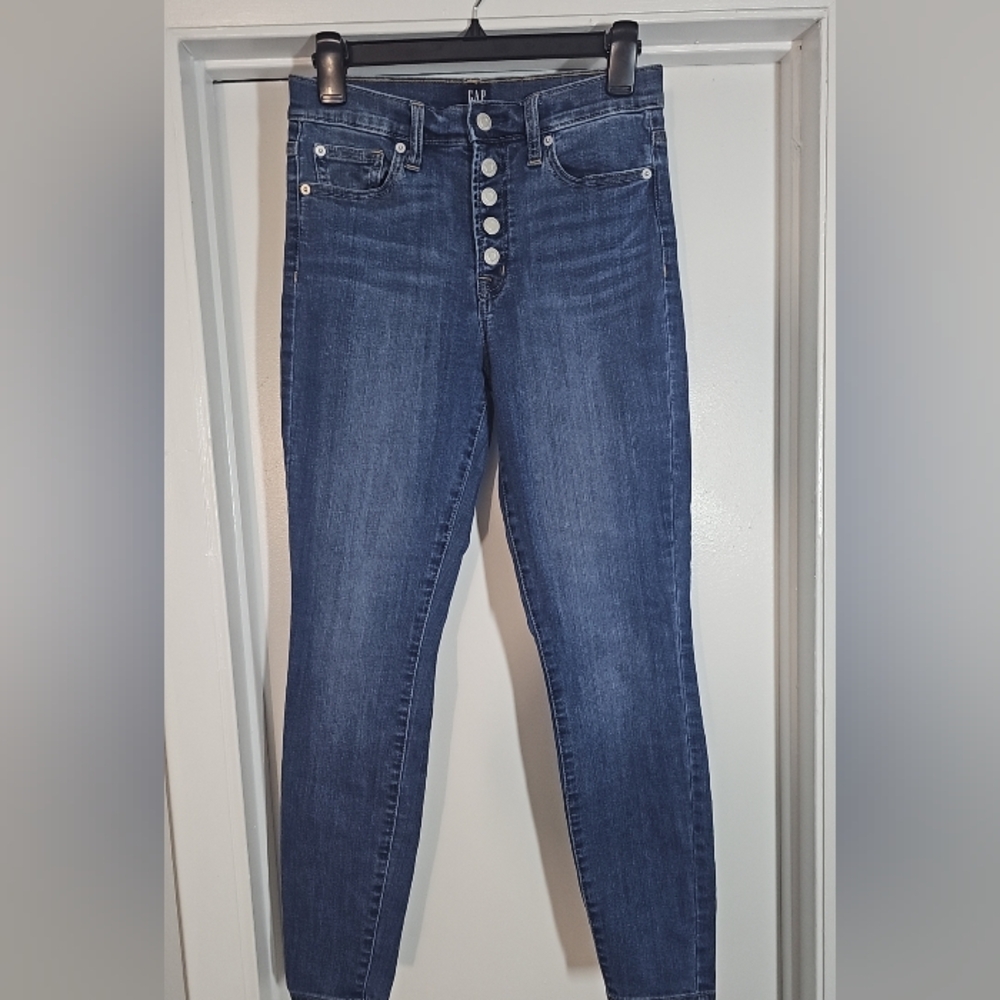 GAP Women's High Rise Dark Blue Jeans
